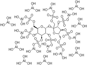 Aluminum,hexadeca-m-hydroxytetracosahydroxy[m8-[[1,3,4,6-tetra-O-sulfo-b-D-fructofuranosyl a-D-glucopyranosidetetrakis(sulfato-kO')](8-)]]hexadeca-(54182-58-0)